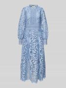 Maxi-jurk met opstaande kraag, model 'LANLY'