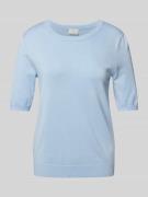 Gebreide pullover met 1/2-mouwen, model 'lizza'