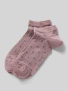 Sokken met ribboorden en labeldetail
