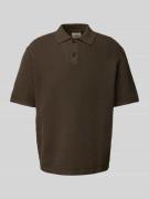 Regular fit poloshirt met structuurmotief, model 'FERDINAND'