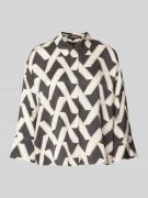 Overhemdblouse met blinde knoopsluiting, model 'Zitano'