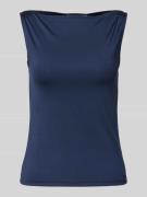 Tanktop met plooien, model 'Annie'