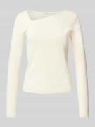 Shirt met lange mouwen in riblook, model 'OLTA'