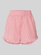 Relaxed fit korte broek met structuurmotief, model 'Sonja'