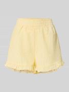 Relaxed fit korte broek met structuurmotief, model 'Sonja'