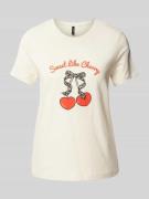 Regular fit T-shirt van puur katoen, model 'VANESSA'