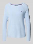 Regular fit gebreide pullover van zuiver katoen