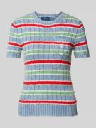 Gebreide pullover met borstzak