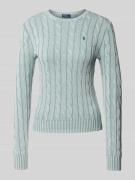 Gebreide pullover met kabelpatroon, model 'JULIANNA'