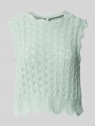 Regular fit tricottop van katoenmix, model 'LUNA LIFE'
