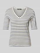T-shirt met V-hals, model 'OPZIONE''