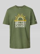 T-shirt met labeldetails