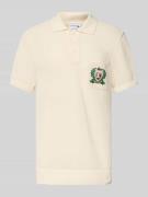 Classic fit poloshirt met labelstitching