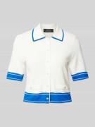 Cardigan van viscosemix met 1/2-mouwen