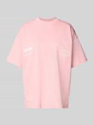 Oversized T-shirt met labelprint
