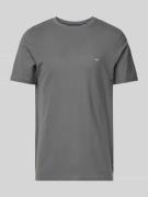 T-shirt met logostitching