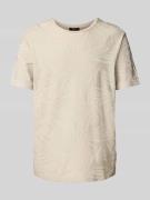 T-shirt met lyocell en labeldetail, model 'Jacko'