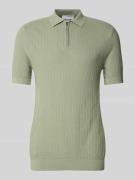 Poloshirt met korte ritssluiting