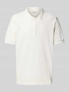 Relaxed fit poloshirt met structuurmotief, model 'EDWARD'