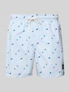 Regular fit korte zwembroek met labelpatch, model 'STMAUI'