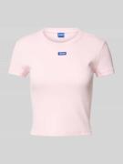 Kort T-shirt met labelstitching