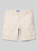 Regular fit korte cargobroek met labelpatch, model 'BOWIE'