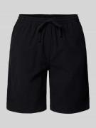 Relaxed fit korte broek met elastische band, model 'Cissie'