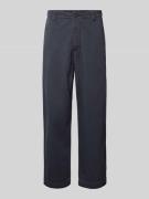 Straight leg chino met riemlussen, model 'STORM'