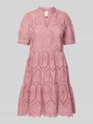 Mini-jurk met broderie anglaise, model 'Holi'