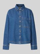Regular fit jeansblouse met borstzak, model 'Felyn'