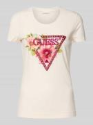 T-shirt met labeldetail