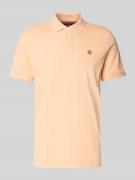 Regular fit poloshirt met knoopsluiting en labelstitching