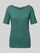Regular fit T-shirt met boothals