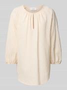 Relaxed fit blouse met 3/4-mouwen