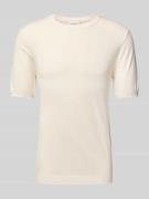 T-shirt met ribboorden