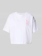 T-shirt met labelstitching