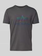T-shirt met labelprint