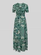 Maxi-jurk van viscose in all-over look