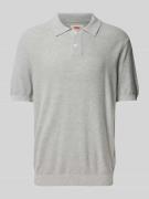 Standard fit poloshirt met ribboorden