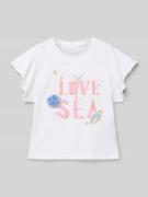 T-shirt met statementprint, model 'SEA'