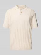 Regular fit poloshirt met structuurmotief, model 'KENT LIFE'