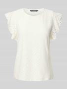 Regular fit T-shirt met ajourpatroon, model 'TASSA'
