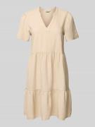 Comfort fit vrijetijdsjurk van mix van viscose en linnen, model 'TIRI-...