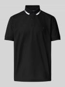 Poloshirt met korte knoopsluiting en logoprint