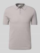 Slim fit poloshirt met structuurmotief, model 'TRITON'
