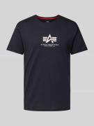 T-shirt met labelprint
