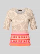 T-shirt met 1/2-mouwen