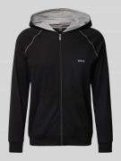 Sweatjack met capuchon, model 'Mix&Match'