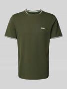 T-shirt met labelprint, model 'Taul'