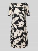 Knielange jurk in laagjeslook